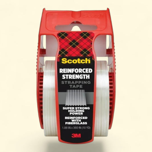 Scotch Shipping Strapping Tape, Clear, 1.88 in. x 360 in.