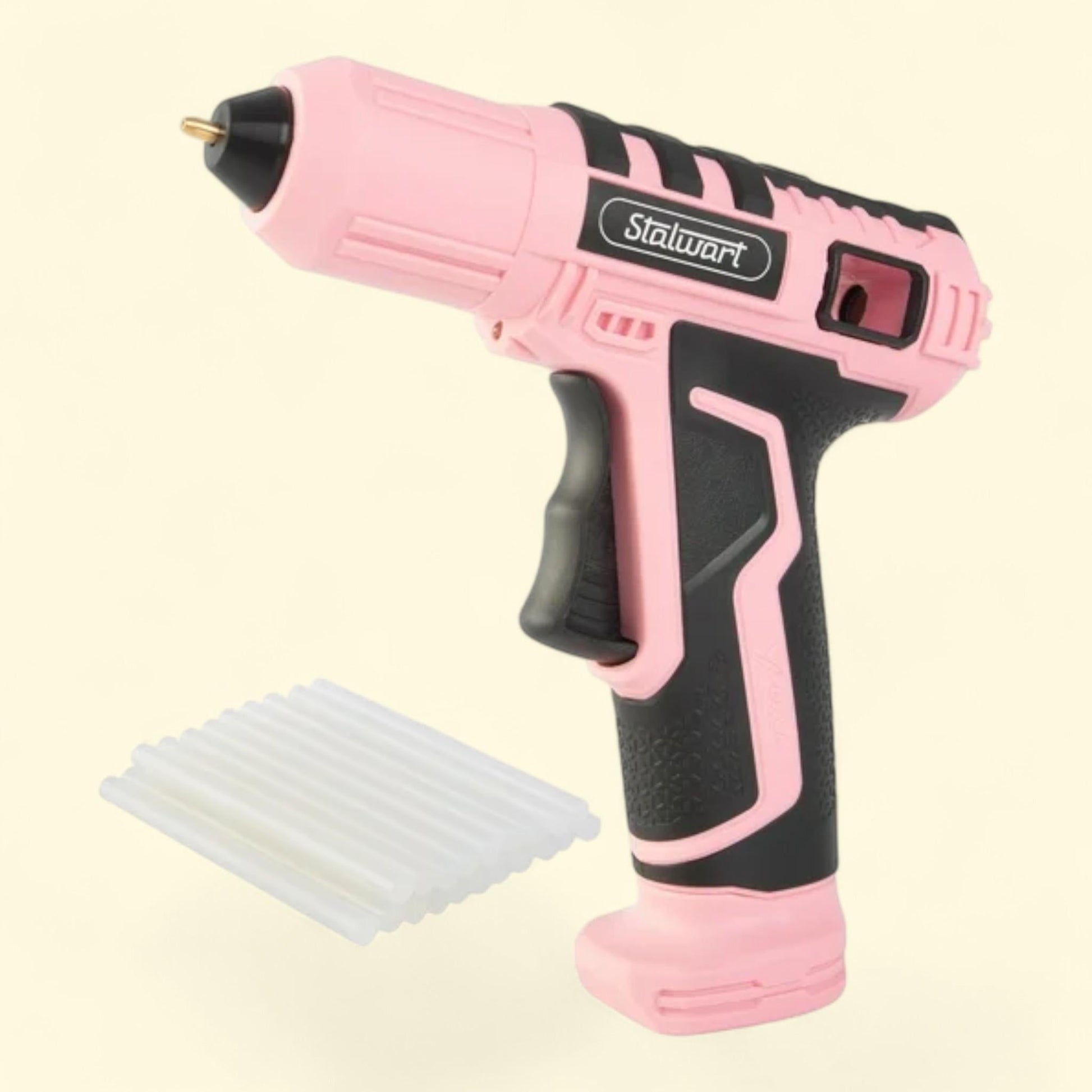 Stalwart Cordless Glue Gun Kit, 4V, Pink, 1 ct — authentic US product shipped worldwide by Treatspree