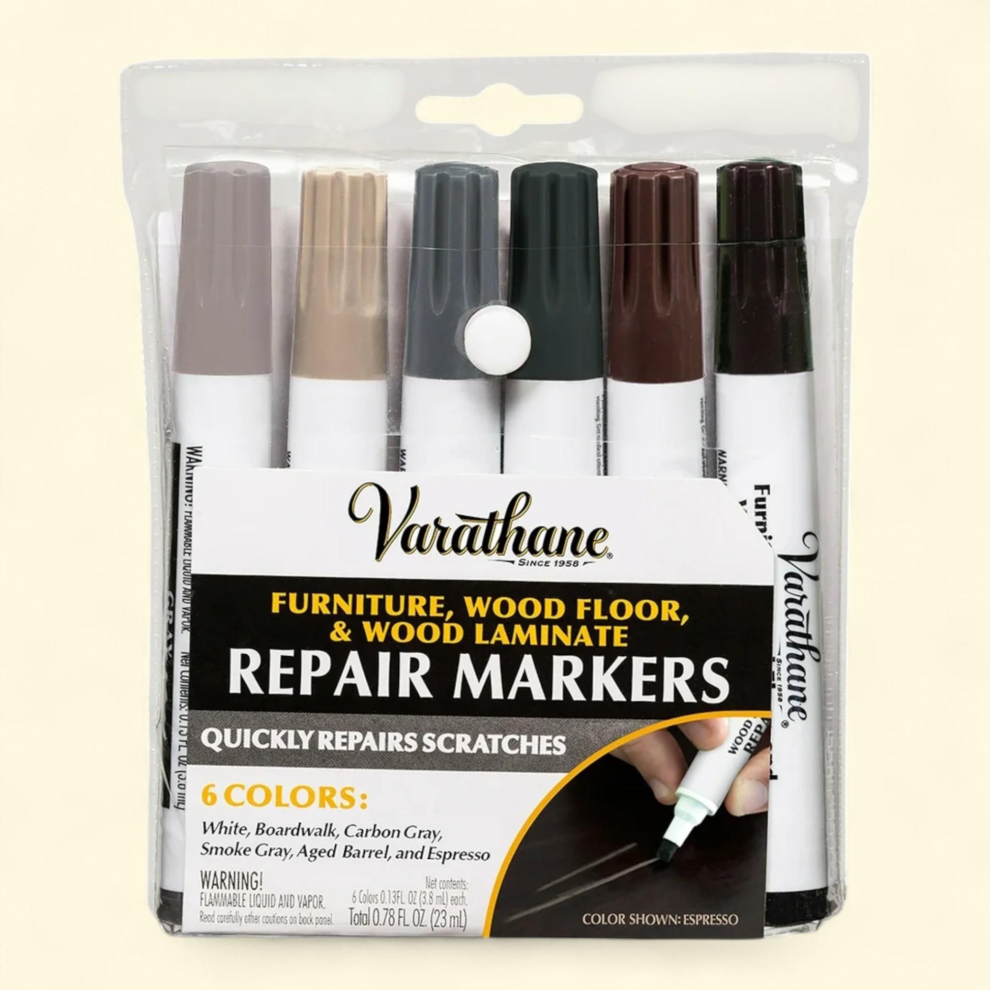 Varathane Furniture Wood Floor and Wood Laminate Markers, 6 Colors,... — authentic US product shipped worldwide by Treatspree
