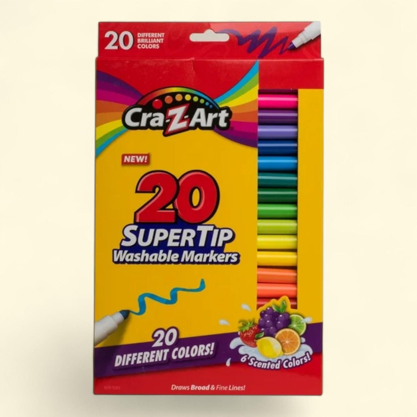 Cra-Z-Art Super Tip Art Markers, 20 Count — authentic US product shipped worldwide by Treatspree