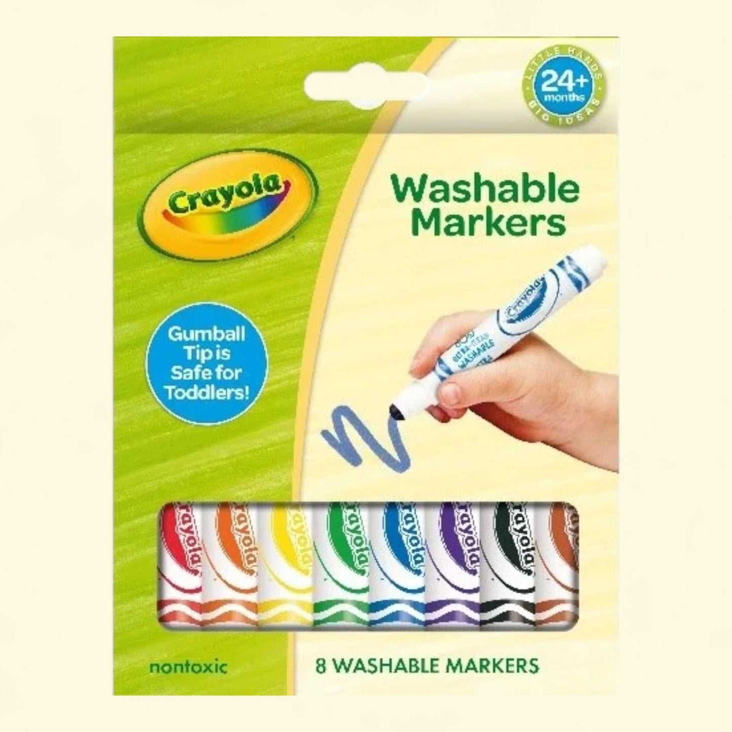 Crayola Ultra Clean Washable Markers, 8 Ct — authentic US product shipped worldwide by Treatspree