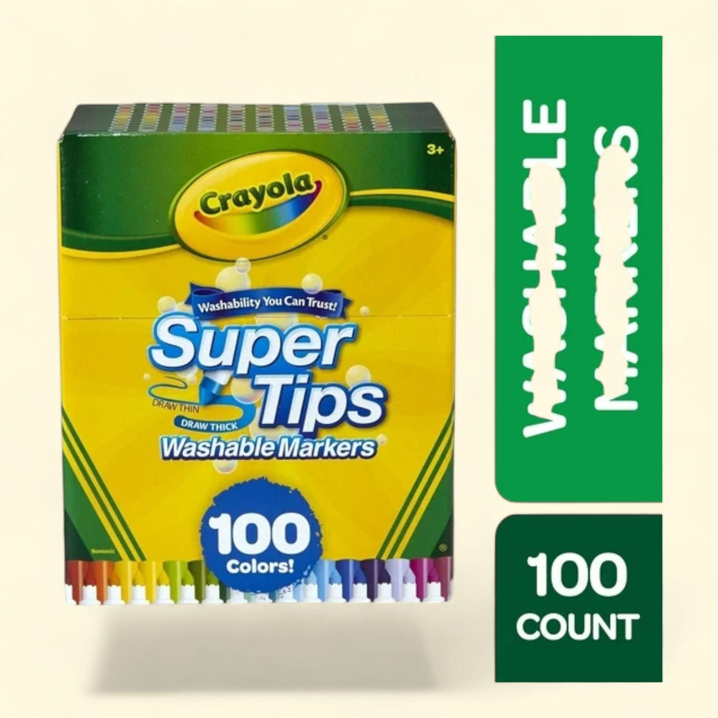 Crayola Super Tips Markers, 100 Ct — authentic US product shipped worldwide by Treatspree