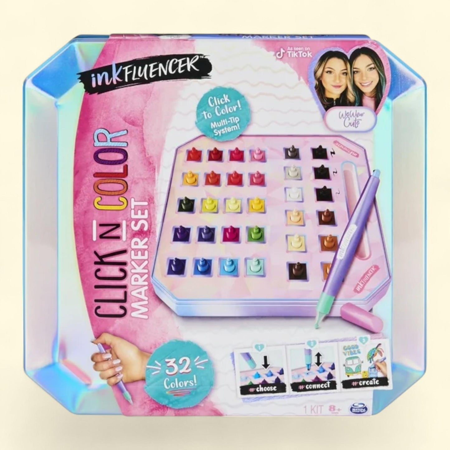 inkFLUENCER, Click N Color Marker Set, We Wear Cute — authentic US product shipped worldwide by Treatspree