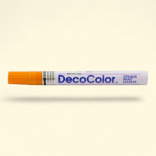 Marvy Uchida Paint Marker, Broad Line, Orange, 1/Pack