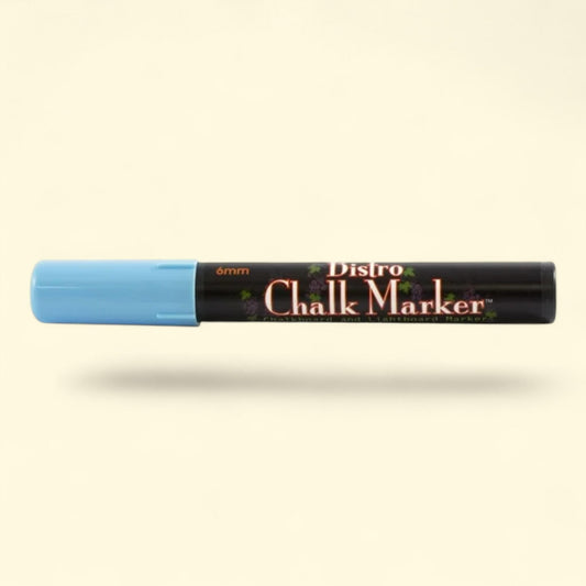 Marvy Uchida Chalk Marker, Broad Point, Baby Blue, 1/Pack
