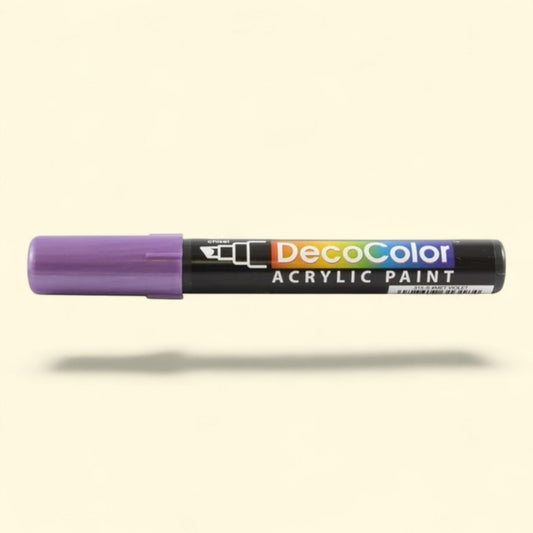 Marvy Uchida Acrylic Paint Marker, Chisel Tip, Metallic Violet, 1 Pack