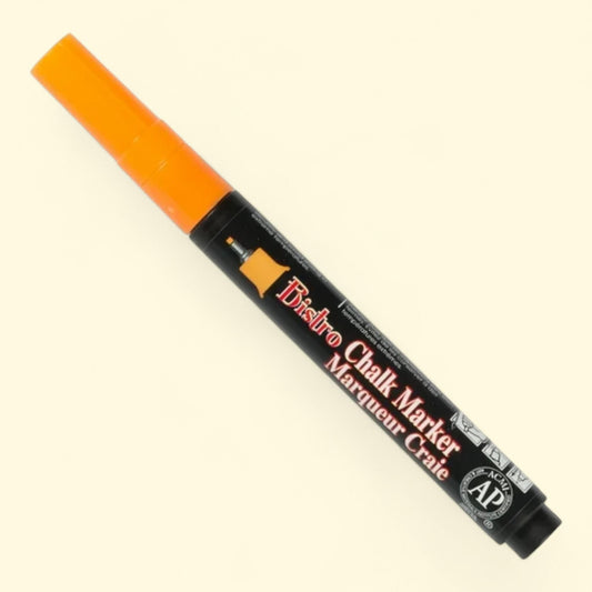Marvy Uchida Chalk Marker, Extra Fine Point, Orange, 1 Pack