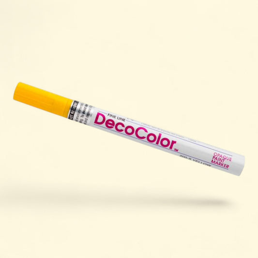 Marvy Uchida Fine Line Opaque Paint Marker, Yellow, 1 Pack