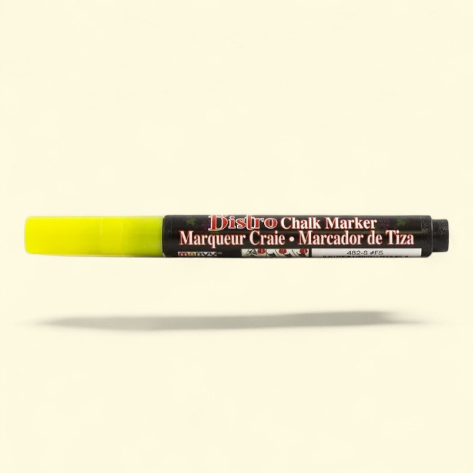 Marvy Uchida Chalk Marker, Fine Point, Neon Yellow, 1 Pack — authentic US product shipped worldwide by Treatspree