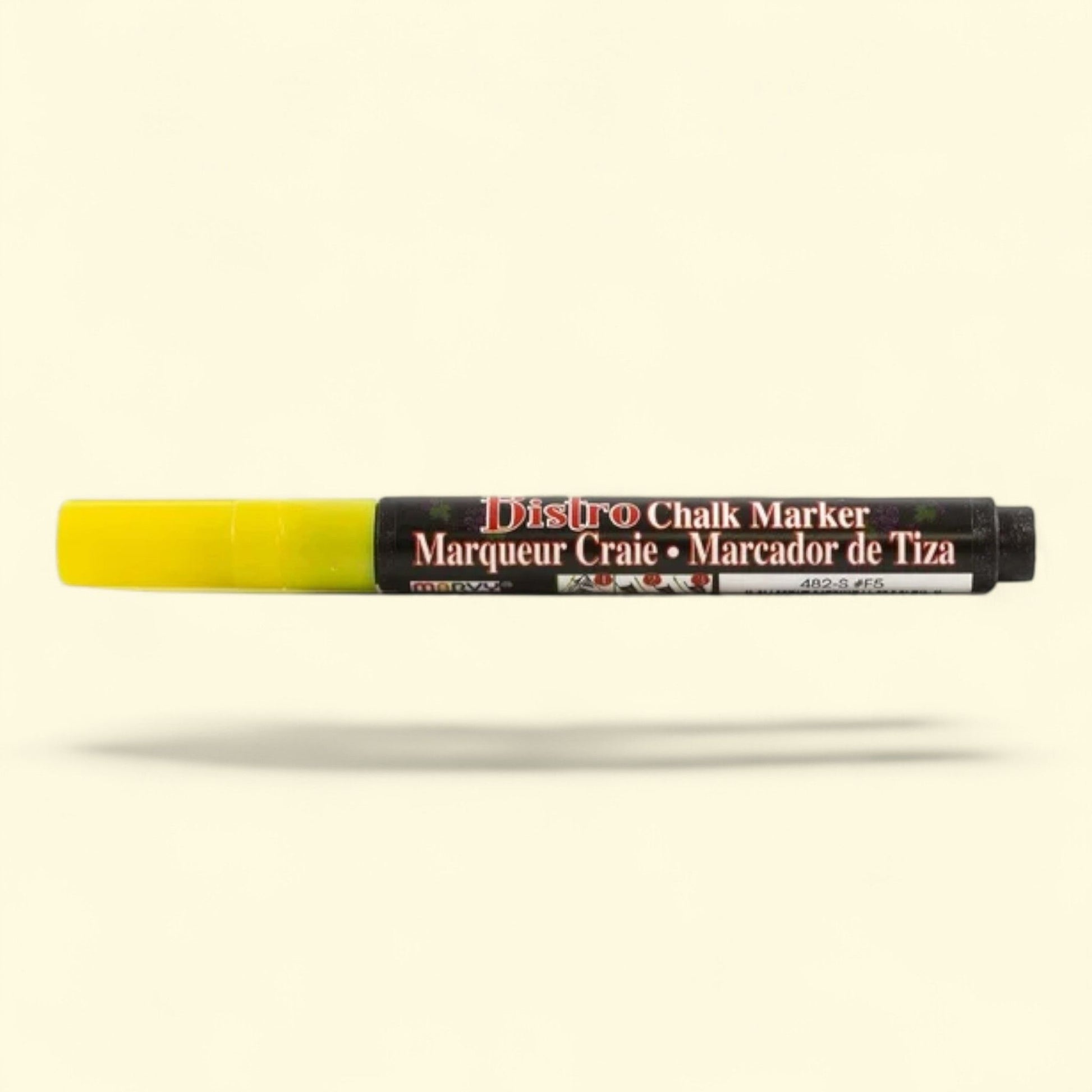 Marvy Uchida Fine Point Chalk Marker, Yellow, 1/Pack — authentic US product shipped worldwide by Treatspree