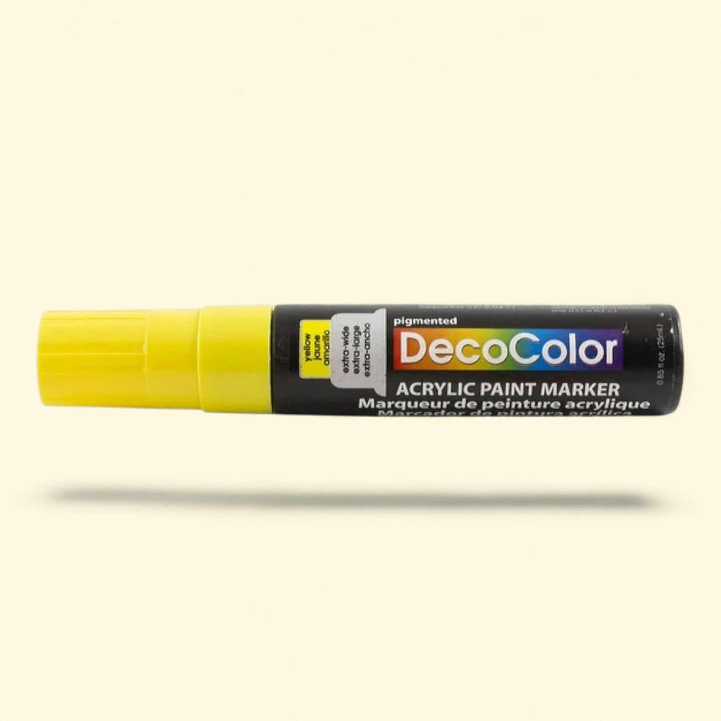 Marvy Uchida Acrylic Paint Marker, Yellow, Jumbo Point, 1/Pack — authentic US product shipped worldwide by Treatspree