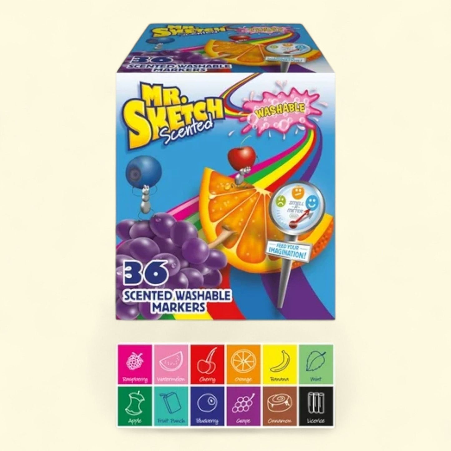 Mr. Sketch Scented Washable Markers, Chisel Tip, 36 Count — authentic US product shipped worldwide by Treatspree