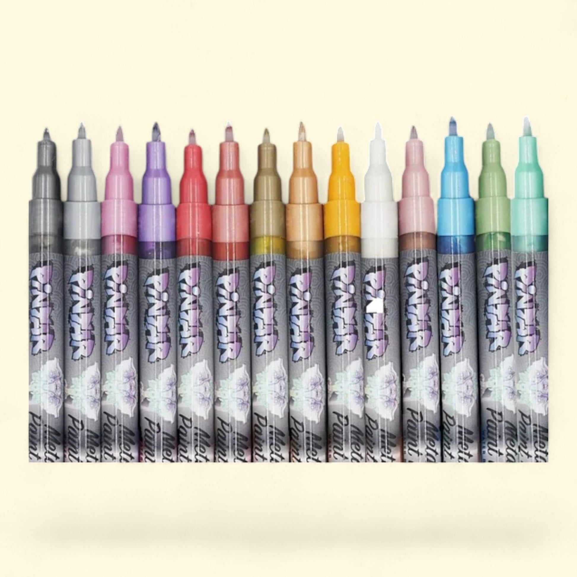 Pintar Metallic Acrylic Paint Marker, Fine Point, 14 Count — authentic US product shipped worldwide by Treatspree