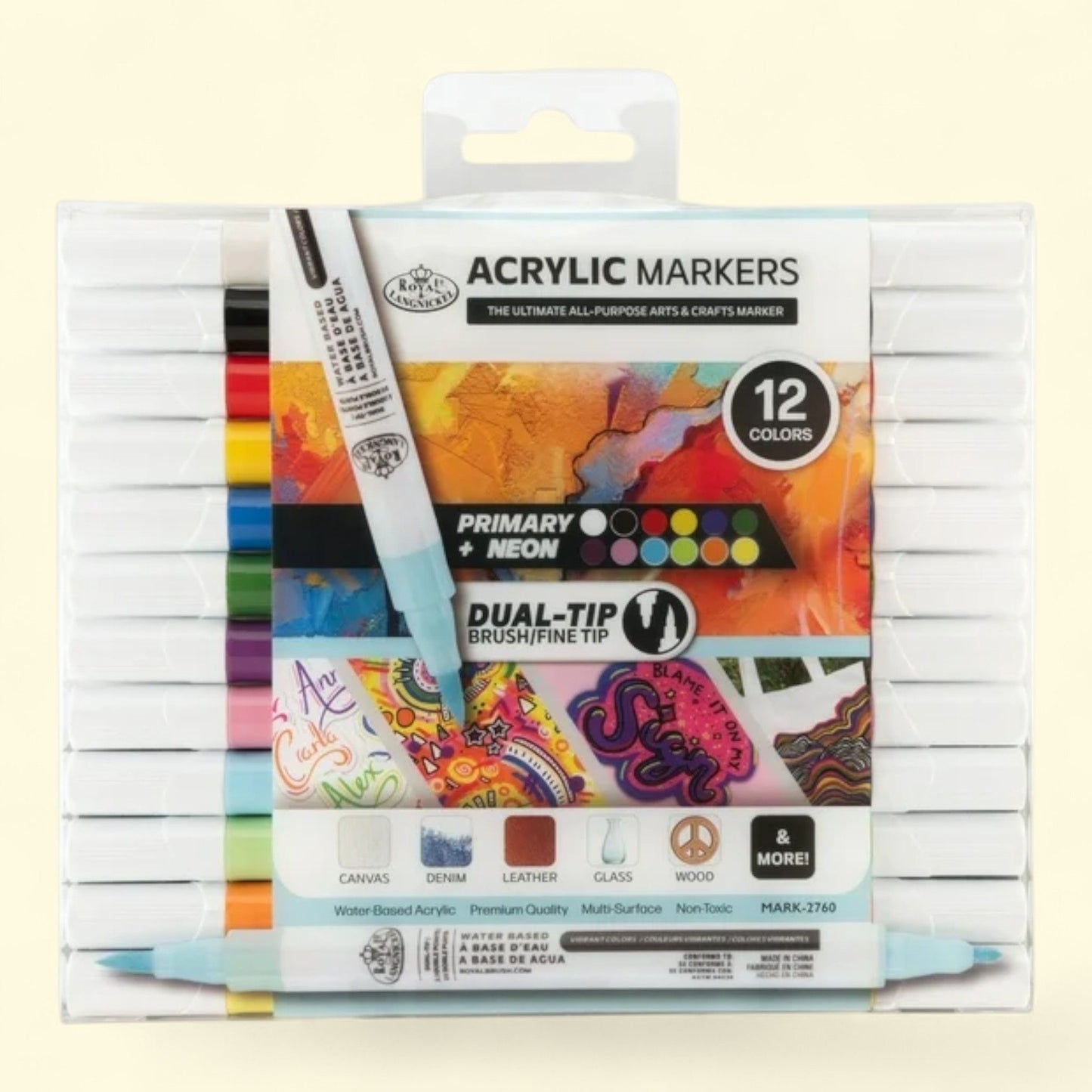 Royal & Langnickel Acrylic Paint Marker Set, 12pc — authentic US product shipped worldwide by Treatspree