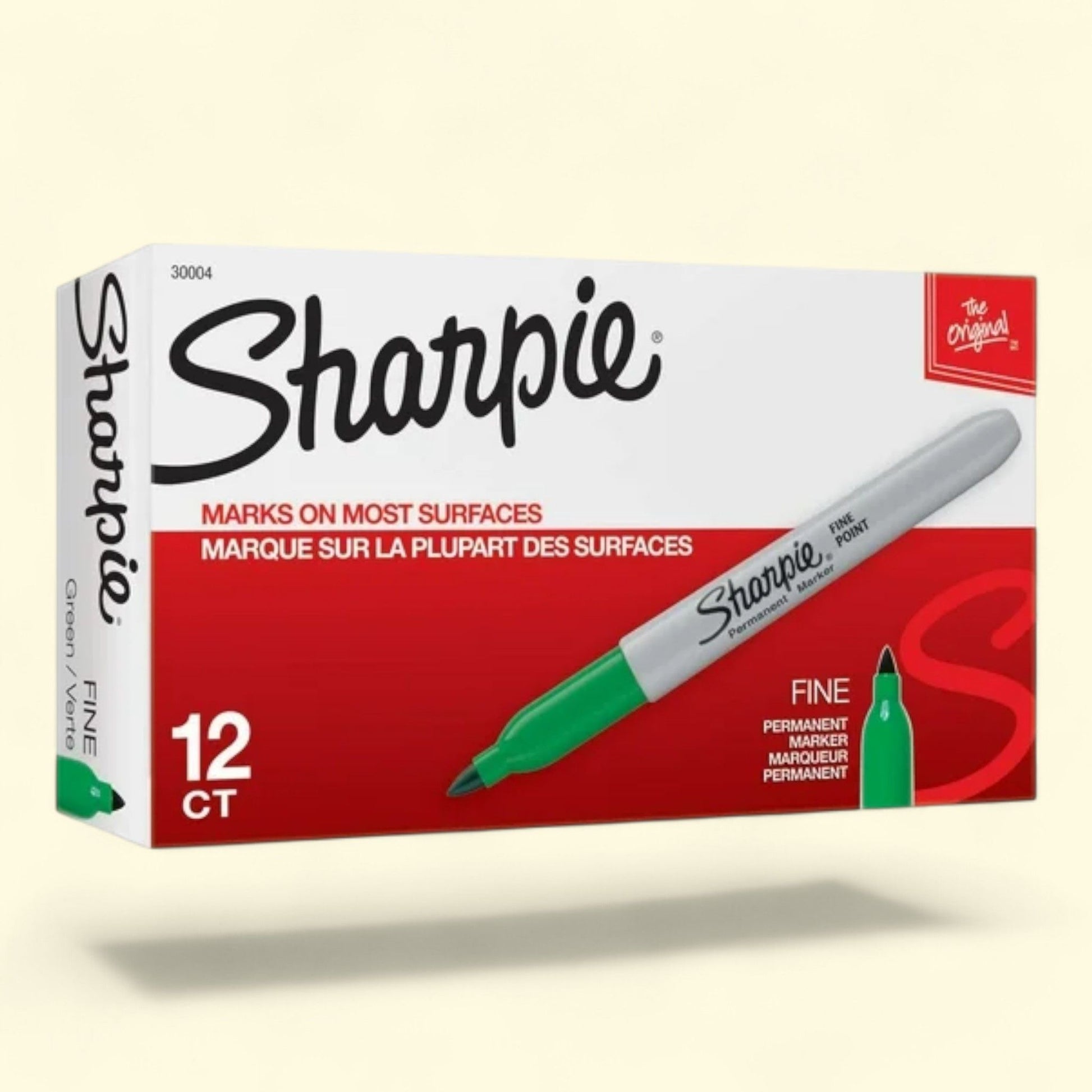 Sharpie Fine Point Permanent Marker, Green, 12-Pack — authentic US product shipped worldwide by Treatspree
