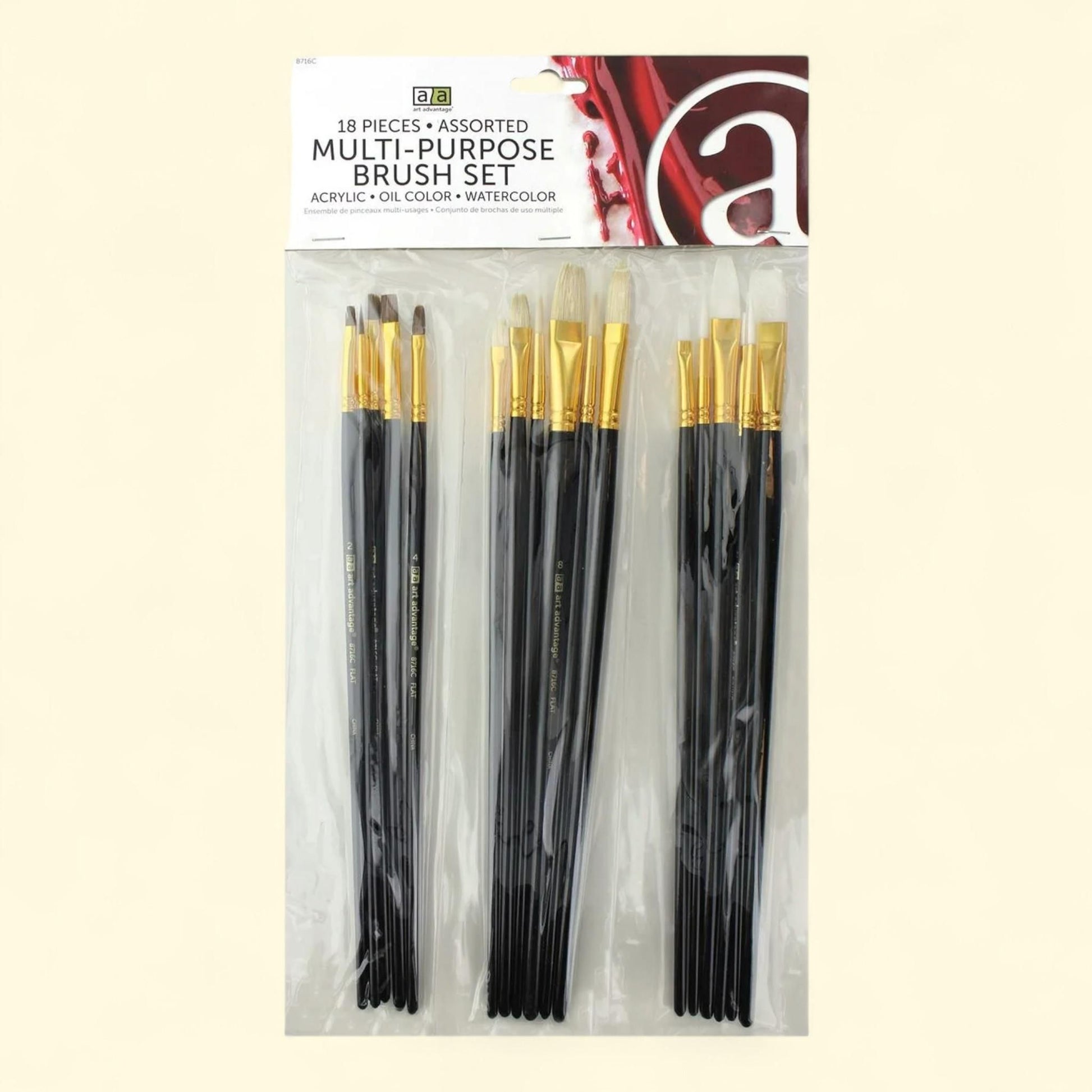 Art Advantage - Brush Set 18pc. — authentic US product shipped worldwide by Treatspree