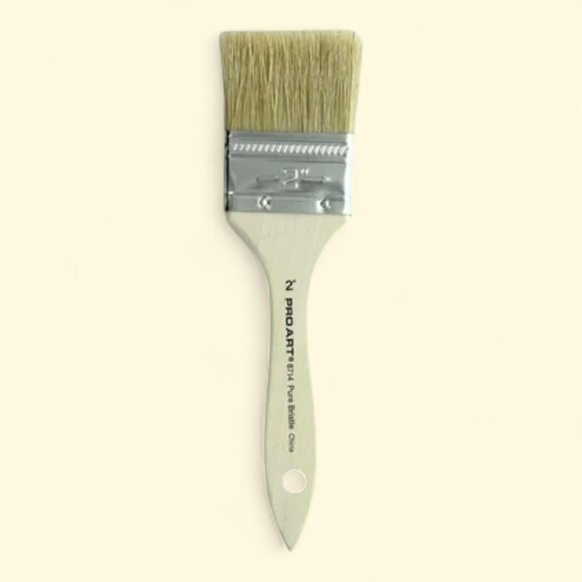 Pro Art Brush, White Bristle, 2" — authentic US product shipped worldwide by Treatspree