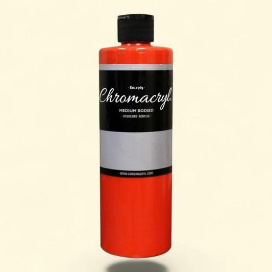 Chromacryl Premium Students Acrylic Paint, Pint, Primary Warm Red