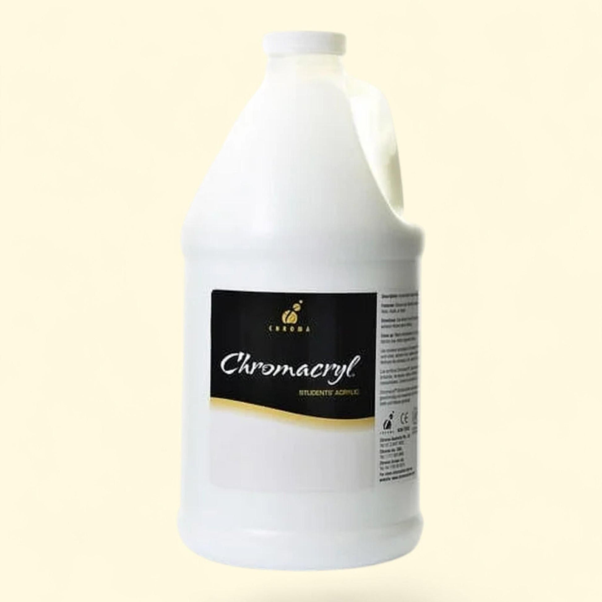 Chromacryl Students' Acrylics, White, Half Gallon — authentic US product shipped worldwide by Treatspree