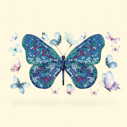 Diamond Dotz Dotzies Butterfly Days Zipper Pouch, Diamond Painting Bags, 1 ct