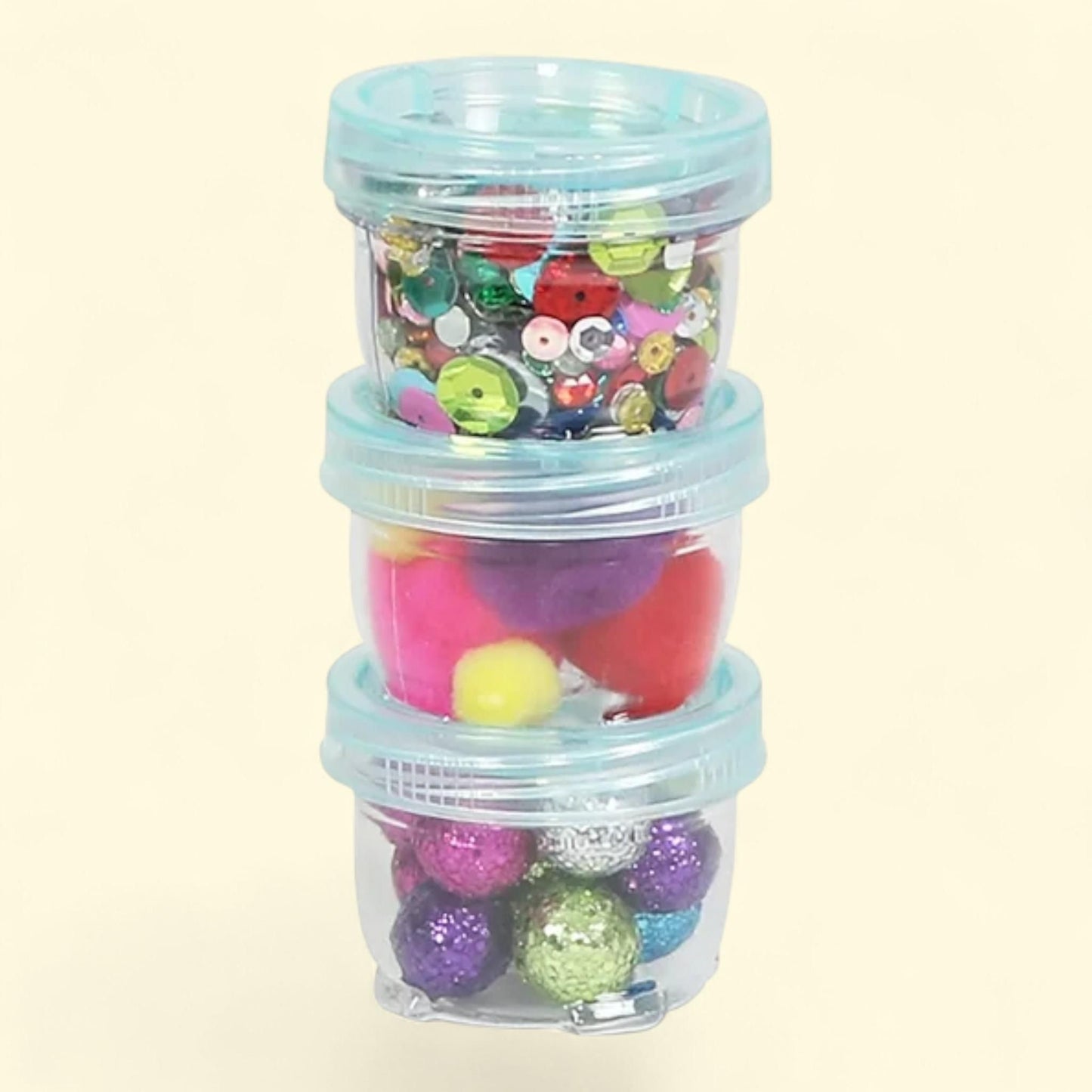 Everything Mary Crafting Containers, 3 Piece Plastic Clear Set