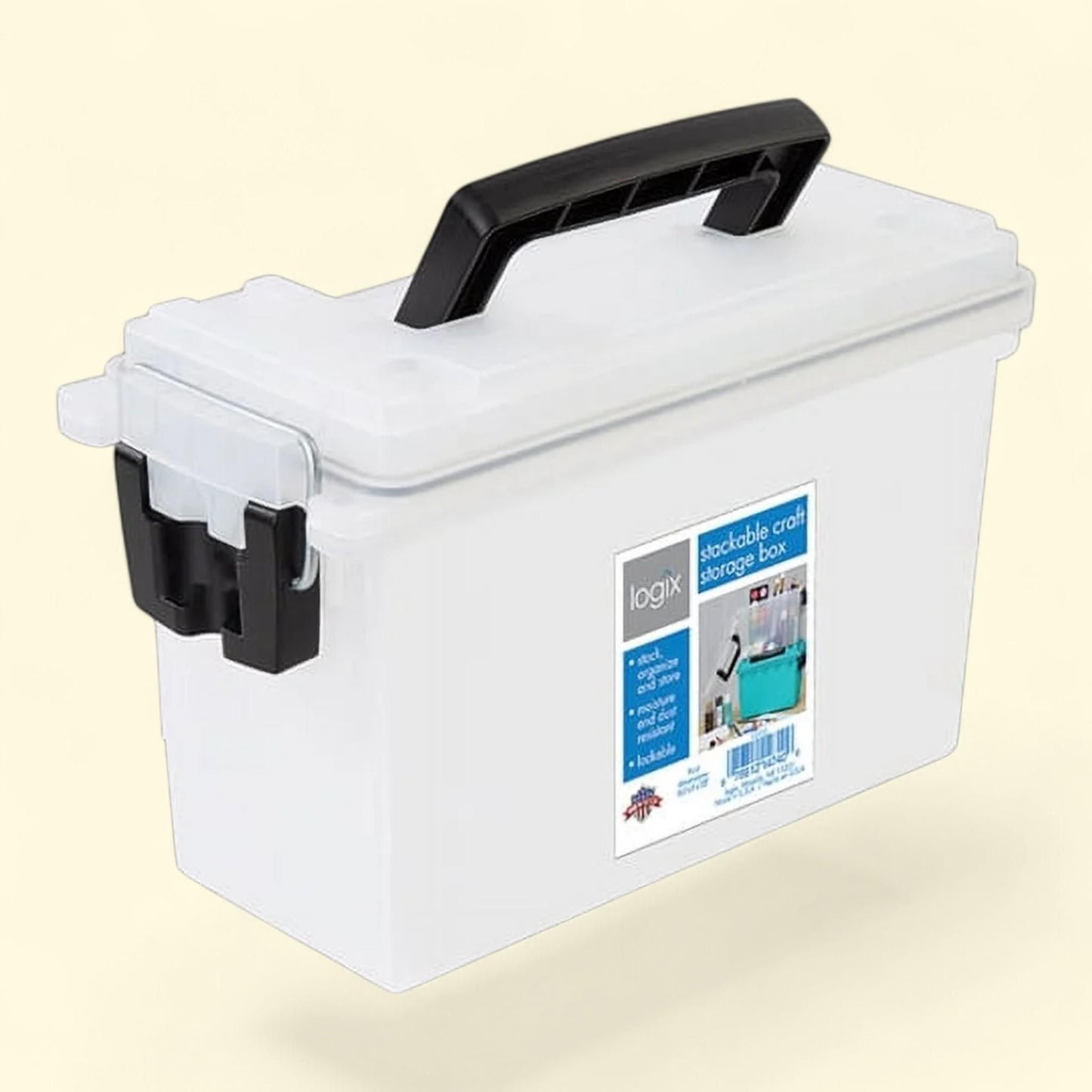 Logix Craft Storage Box, Frost White, 11.5 x 5.06 x 7.25 inch, 1 ct — authentic US product shipped worldwide by Treatspree