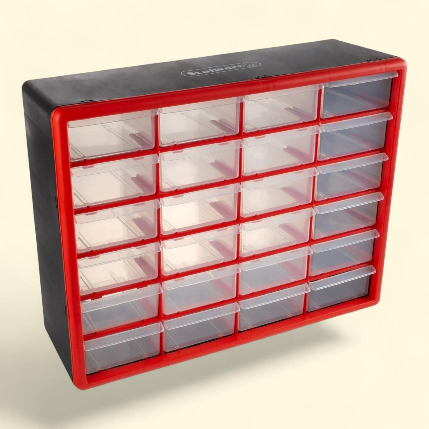 Stalwart Plastic Drawers Organizer, 24 Drawers, 1 ct