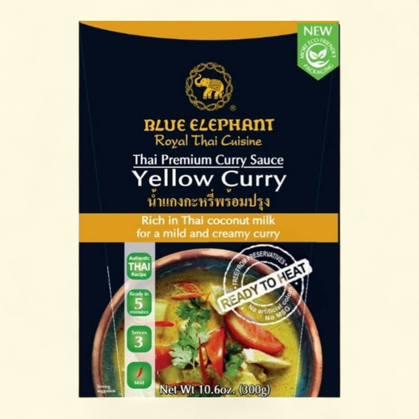 Blue Elephant Yellow Curry Liquid Sauce, 300g