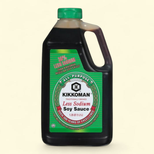 Sauce soja Kikkoman à teneur réduite en sodium, 1,18 l