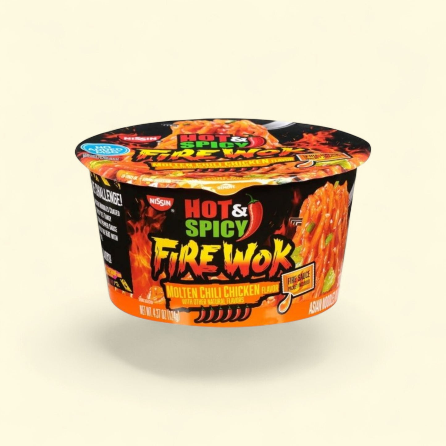 Nissin Foods Hot & Spicy Fire Wok Stir Fry Asian Noodles, Molten Ch... — authentic US product shipped worldwide by Treatspree