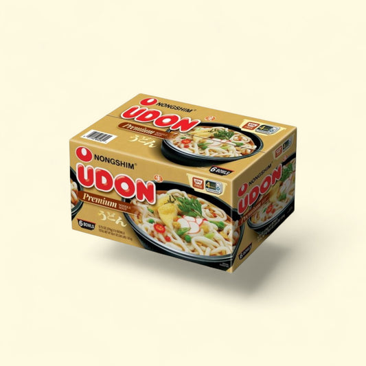 Nongshim Udon Noodle Soup Bowl, 9.73oz x 6 Count — authentic US product shipped worldwide by Treatspree