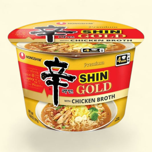 Nongshim Shin Gold Big Bowl Ramen Noodle Soup, 3.56oz