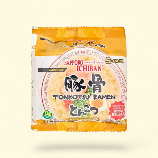 Sapporo Ichiban Tonkotsu Ramen Noodles, 18.5 Oz, 5-Pack — authentic US product shipped worldwide by Treatspree