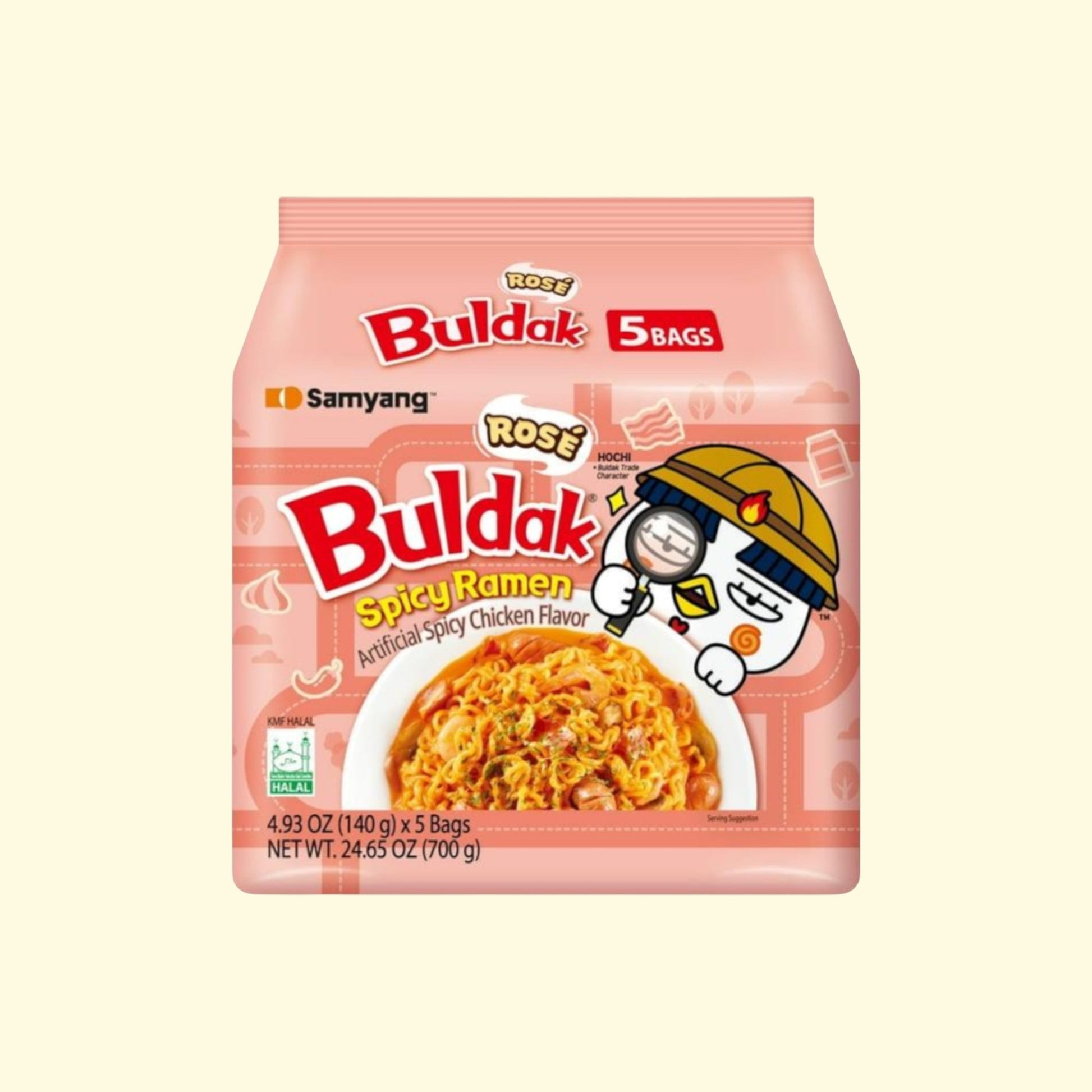Samyang Buldak Rose Ramen, 5-pack — authentic US product shipped worldwide by Treatspree