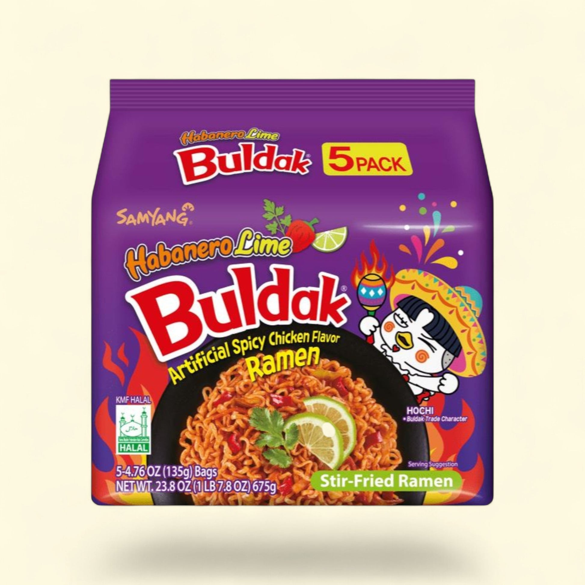SAMYANG BULDAK HABANERO LIME RAMEN, 5-pack — authentic US product shipped worldwide by Treatspree