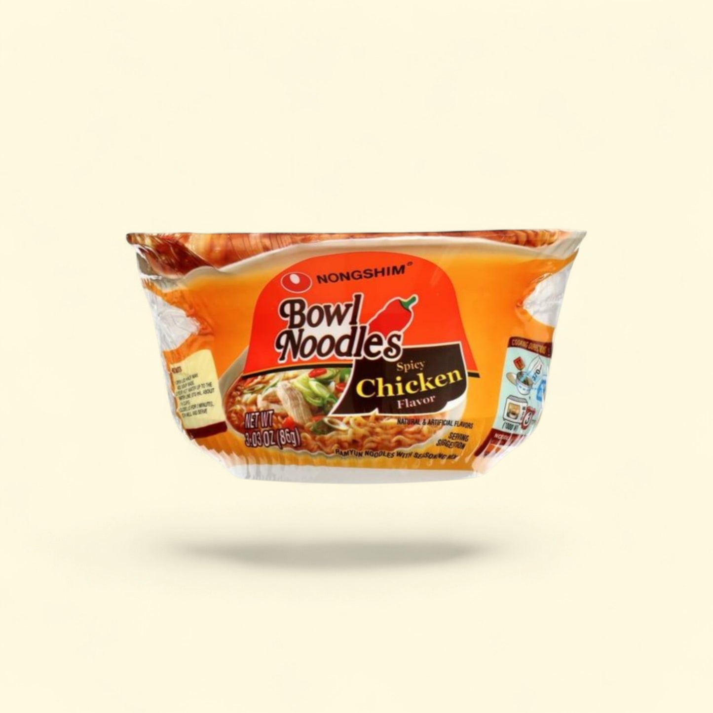 Nongshim Bowl Noodle Spicy Chicken Ramen, 3.03oz — authentic US product shipped worldwide by Treatspree