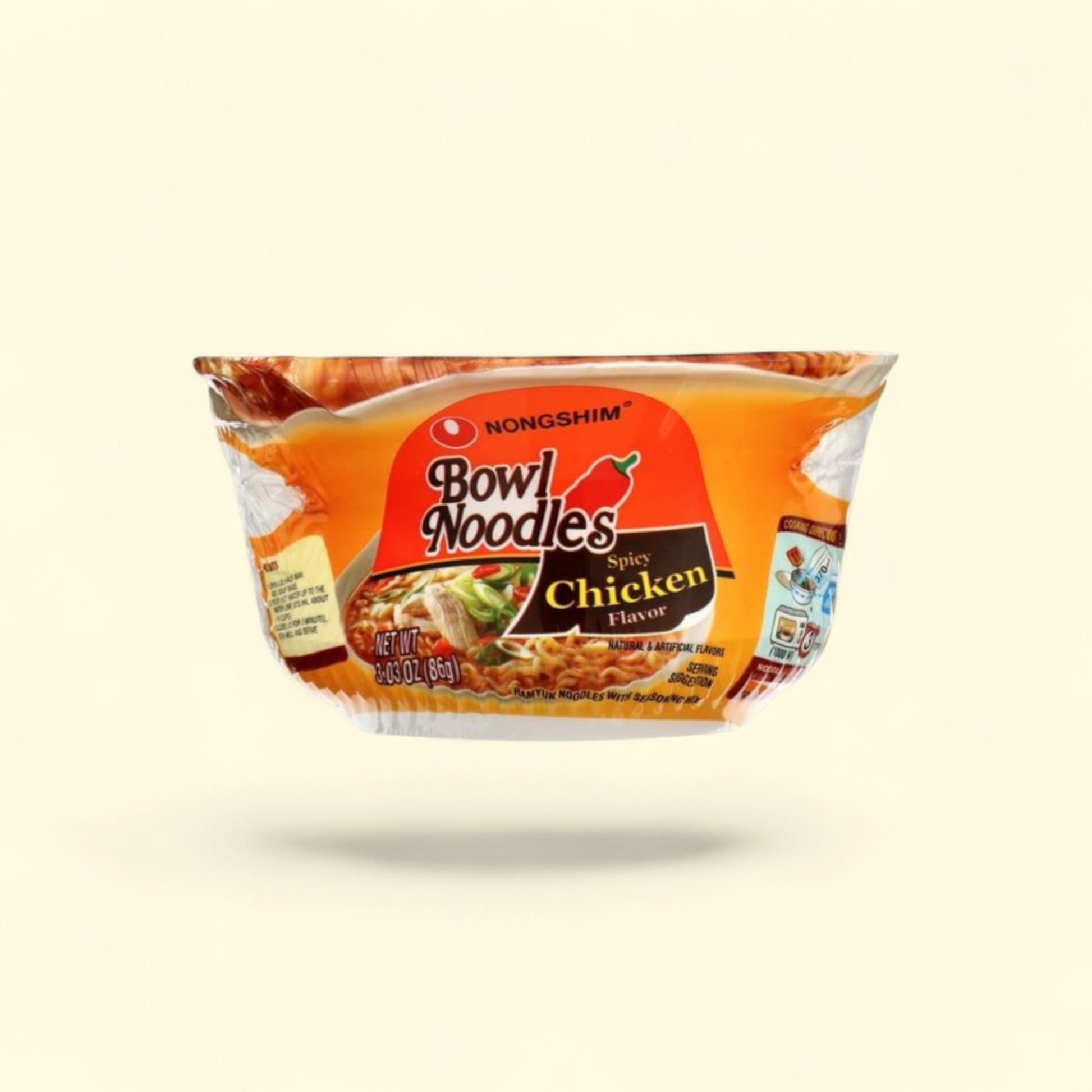 Nongshim Bowl Noodle Spicy Chicken Ramen, 3.03oz — authentic US product shipped worldwide by Treatspree
