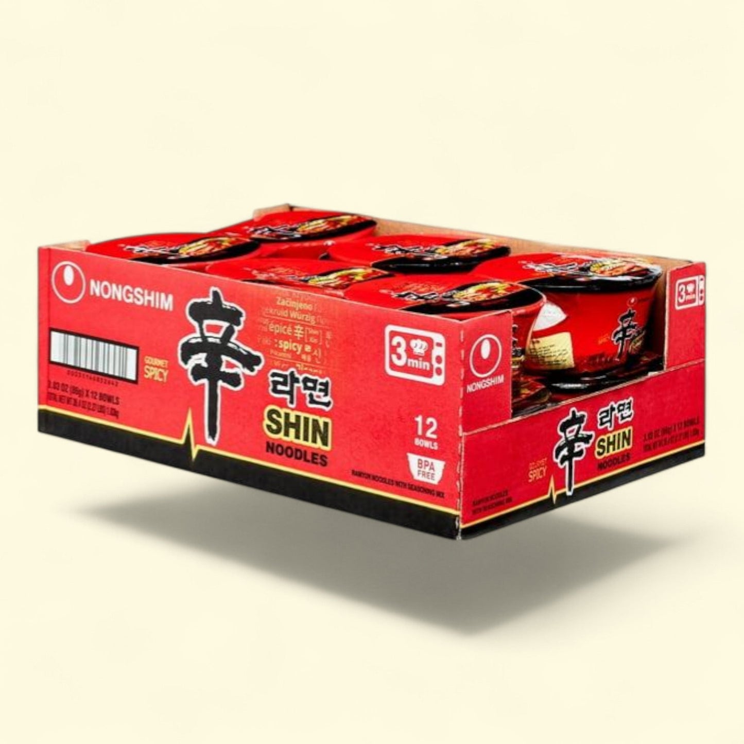 Nongshim Shin Ramyun, 3.03oz x 12 Count