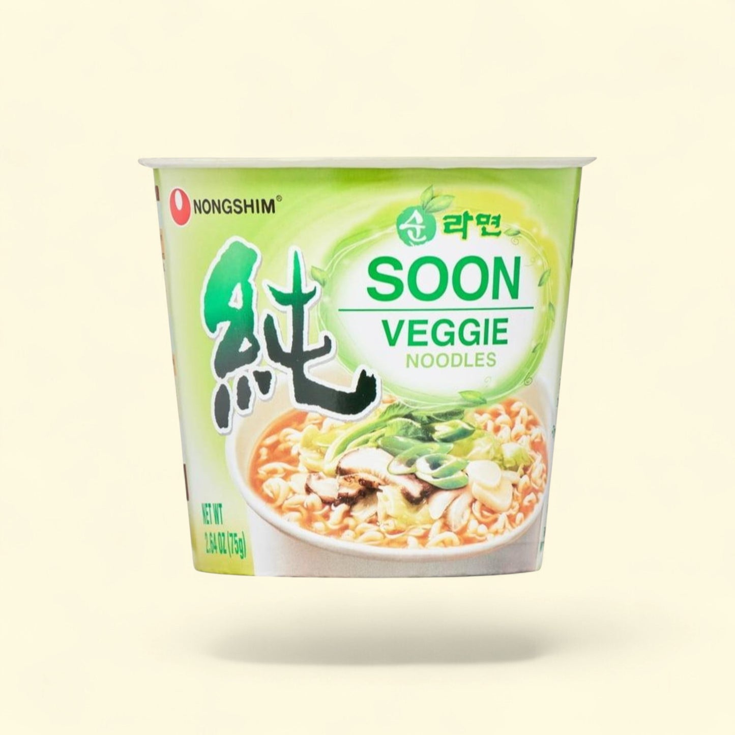 Nongshim Soon Veggie Ramen Noodle Soup Cup, 2.64oz x 6 Count — authentic US product shipped worldwide by Treatspree