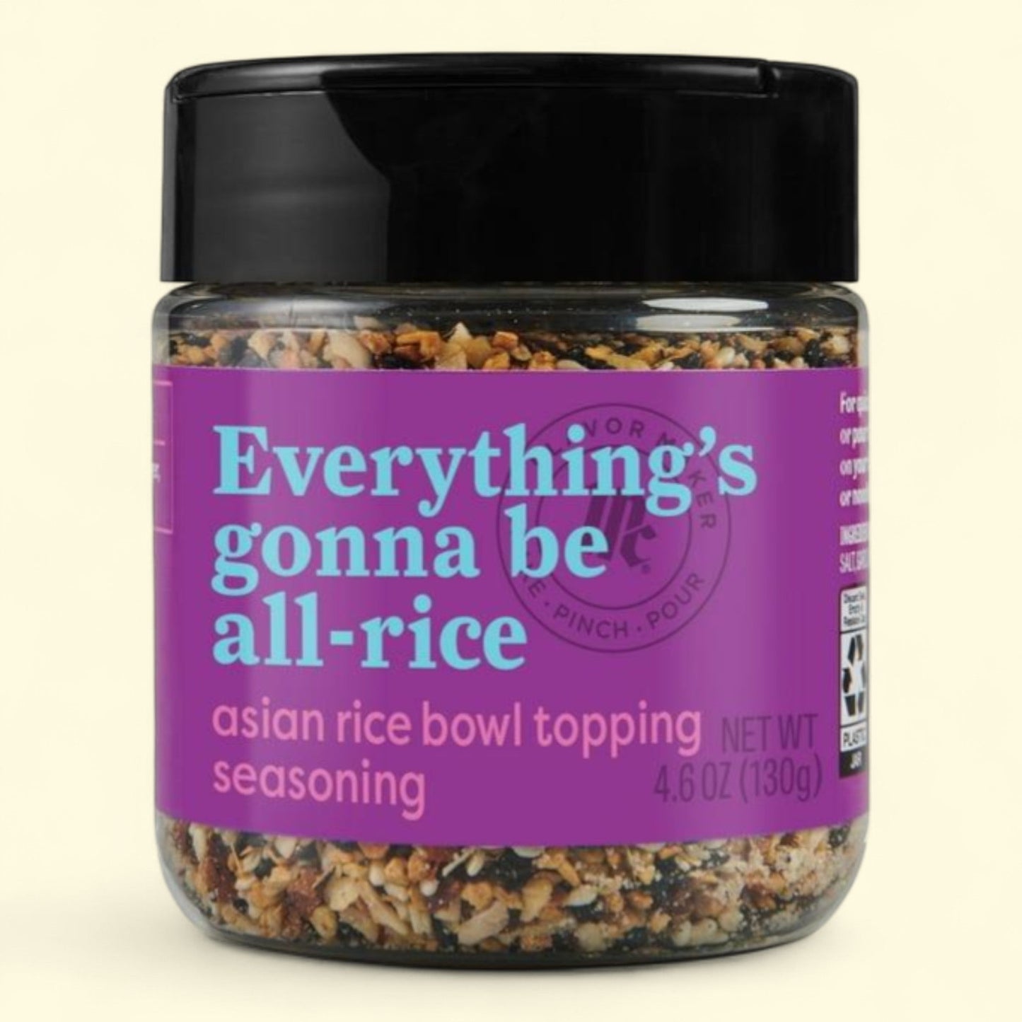 McCormick Asian Rice Bowl Topping Seasoning, 4.6 oz Jar