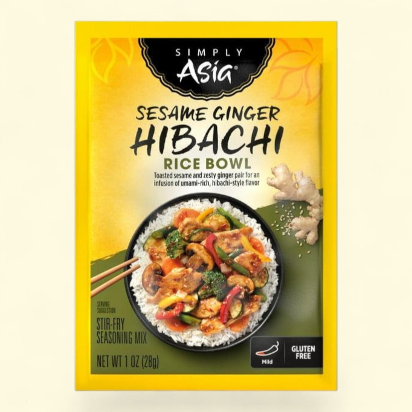 Simply Asia Sesame Ginger Hibachi Seasoning Mix, 1 oz