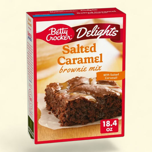 Betty Crocker Delights Salted Caramel Brownie Mix, 18.4 oz.