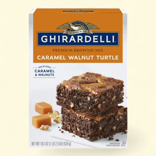 Ghirardelli Caramel Walnut Turtle Brownie Mix, 18.5 oz.