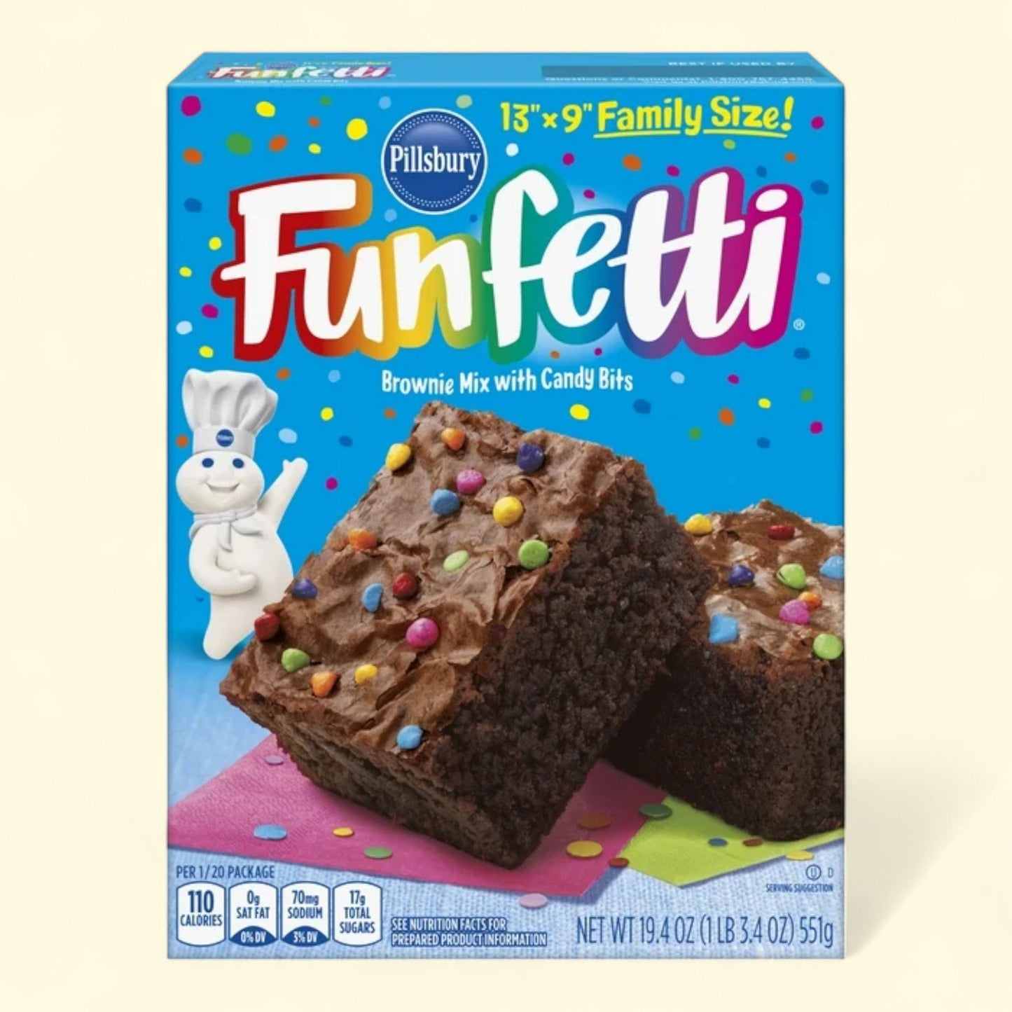 Pillsbury Funfetti Chocolate Fudge Brownie Mix, 19.4 oz