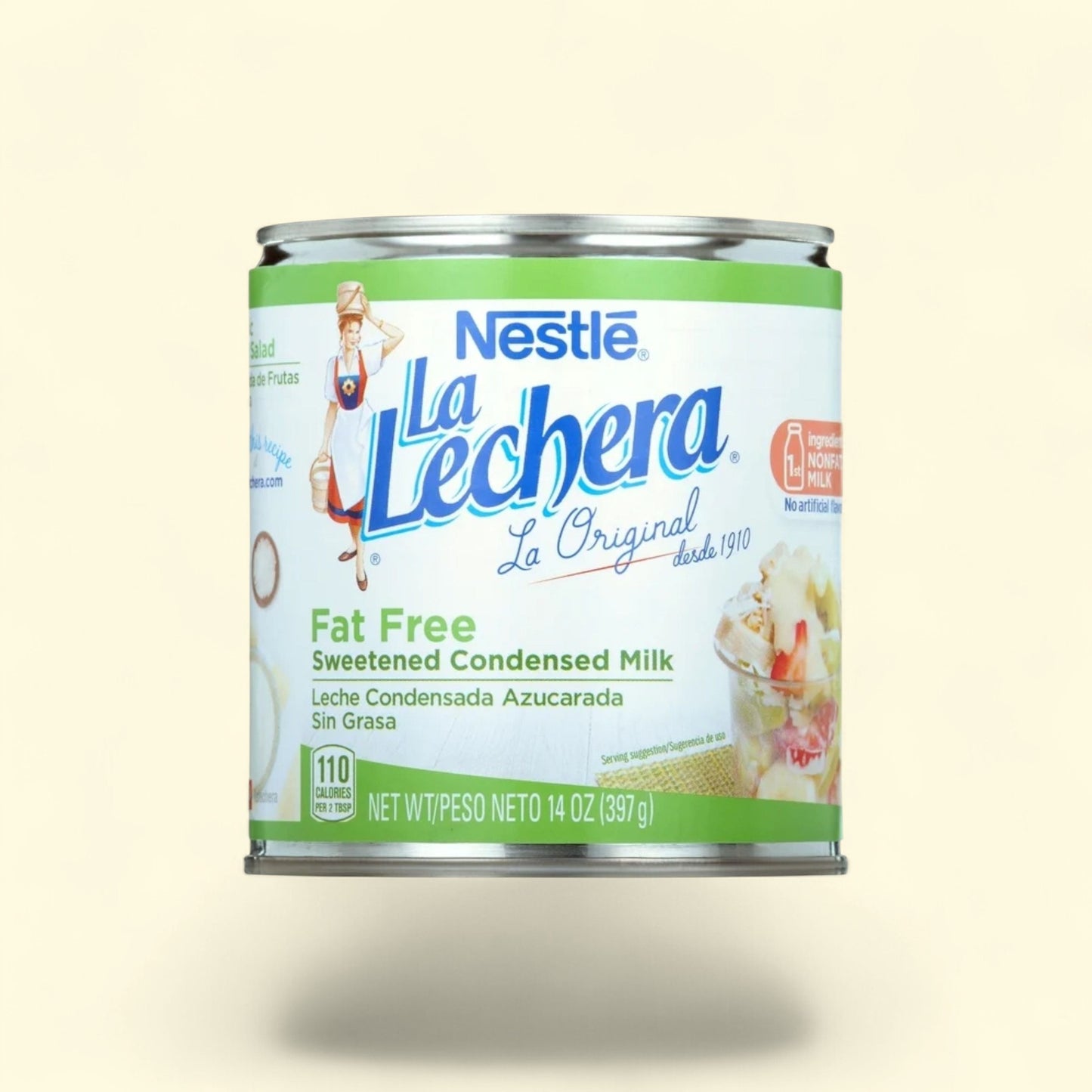 Nestle La Lechera Sweetened Condensed Milk, Fat Free, 14 oz Can — authentic US product shipped worldwide by Treatspree