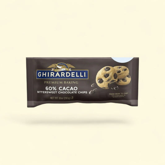Ghirardelli Bittersweet Chocolate Baking Chips, 10 oz — authentic US product shipped worldwide by Treatspree