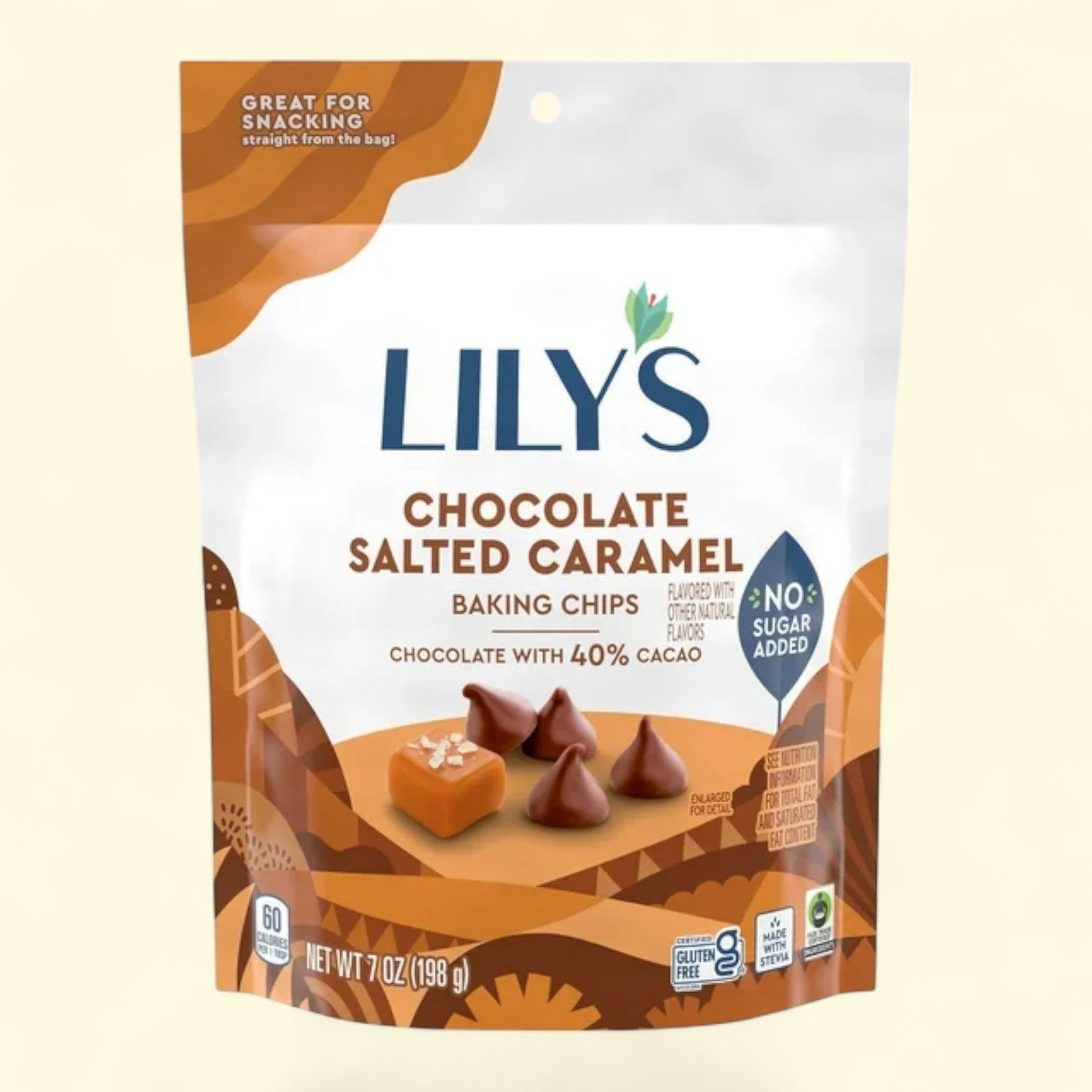 Lily's Chocolate Salted Caramel Baking Chips, 7 oz