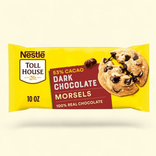 Nestle Toll House Dark Chocolate Baking Chips, 10 oz Bag