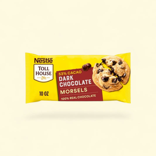 Nestle Toll House Dark Chocolate Baking Chips, 10 oz Bag — authentic US product shipped worldwide by Treatspree