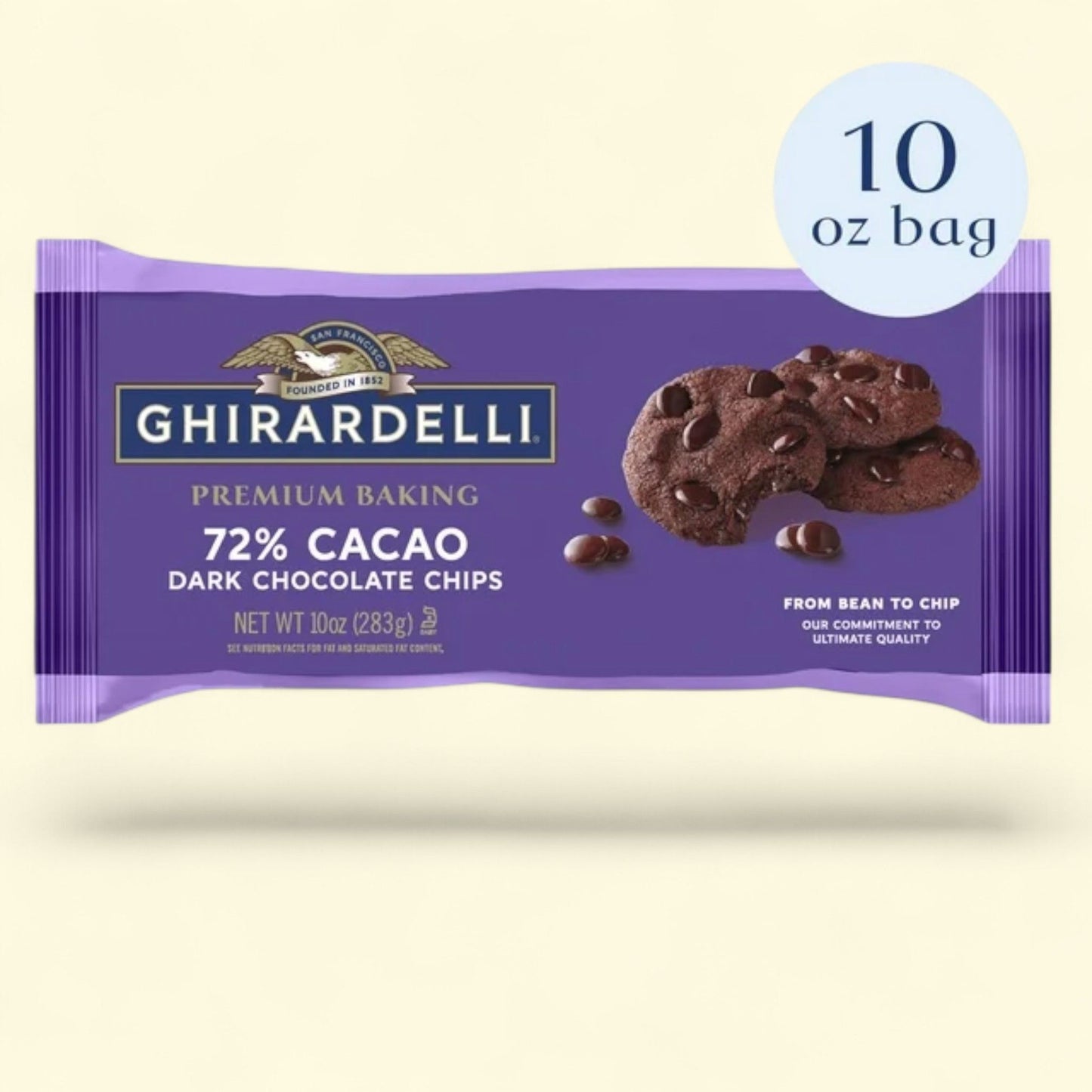 GHIRARDELLI Dark Chocolate Baking Chips, 10 oz